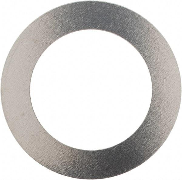 Made in USA - 0.006" Thick, 0.505" Inside x 3/4" OD, Round Shim - 7/16" Screw, Uncoated 302/304 Stainless Steel - Exact Tool & Supply