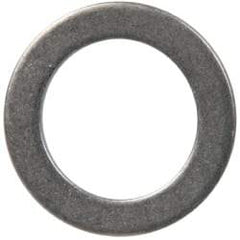 Made in USA - 0.06" Thick, 0.505" Inside x 3/4" OD, Round Shim - 7/16" Screw, Uncoated 302/304 Stainless Steel - Exact Tool & Supply