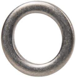 Made in USA - 0.09" Thick, 0.505" Inside x 3/4" OD, Round Shim - 7/16" Screw, Uncoated 302/304 Stainless Steel - Exact Tool & Supply
