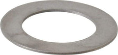 Made in USA - 0.024" Thick, 0.63" Inside x 1" OD, Round Shim - 9/16" Screw, Uncoated 302/304 Stainless Steel - Exact Tool & Supply