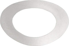 Made in USA - 0.003" Thick, 0.63" Inside x 1" OD, Round Shim - 9/16" Screw, Uncoated 302/304 Stainless Steel - Exact Tool & Supply