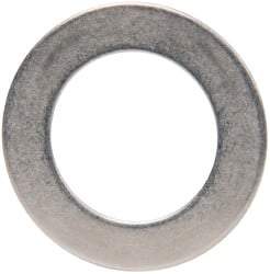 Made in USA - 0.03" Thick, 0.63" Inside x 1" OD, Round Shim - 9/16" Screw, Uncoated 302/304 Stainless Steel - Exact Tool & Supply