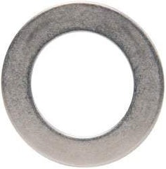 Made in USA - 0.03" Thick, 0.63" Inside x 1" OD, Round Shim - 9/16" Screw, Uncoated 302/304 Stainless Steel - Exact Tool & Supply