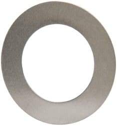 Made in USA - 0.006" Thick, 0.63" Inside x 1" OD, Round Shim - 9/16" Screw, Uncoated 302/304 Stainless Steel - Exact Tool & Supply