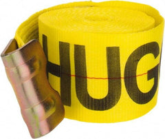Lift-All - 27' Long x 4" Wide, 5,000 Lb Vertical Capacity, Polyester Web Sling - Yellow - Exact Tool & Supply