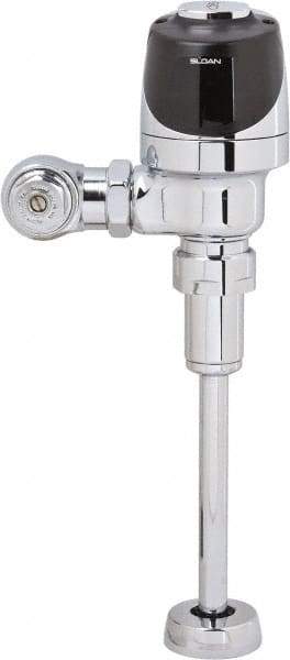 Sloan Valve Co. - 3/4" Spud Coupling, 3/4" Pipe, Urinal Automatic Flush Valve - Handle Opening, 1.5 Gal per Flush, Plastic Cover, Powered by 4 AA Batteries - Exact Tool & Supply