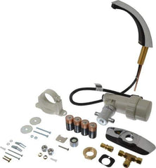 Sloan Valve Co. - Chrome Deck Plate Electronic & Sensor Faucet without Mixer - Powered by 6 VAC, Standard Spout, 4" Mounting Centers - Exact Tool & Supply