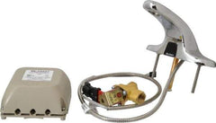 Sloan Valve Co. - Chrome Wide Base Electronic & Sensor Faucet without Mixer - Powered by 24 VDC, Standard Spout, 4" Mounting Centers - Exact Tool & Supply