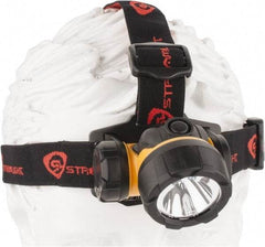 Streamlight - White LED Bulb, 80 Lumens, Hands-free Flashlight - Yellow Plastic Body, 3 AAA Alkaline Batteries Included - Exact Tool & Supply