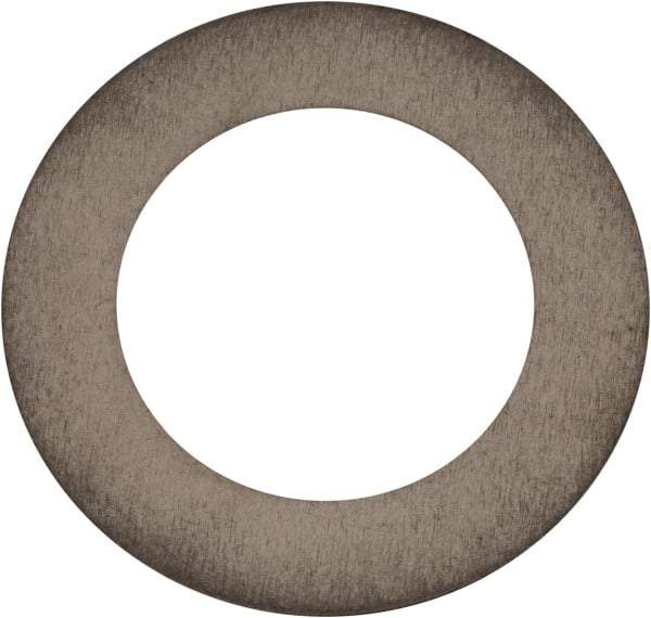 Made in USA - 0.008" Thick, 0.63" Inside x 1" OD, Round Shim - 9/16" Screw, Uncoated 302/304 Stainless Steel - Exact Tool & Supply