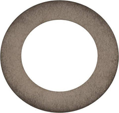 Made in USA - 0.008" Thick, 0.63" Inside x 1" OD, Round Shim - 9/16" Screw, Uncoated 302/304 Stainless Steel - Exact Tool & Supply