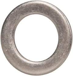 Made in USA - 0.09" Thick, 0.63" Inside x 1" OD, Round Shim - 9/16" Screw, Uncoated 302/304 Stainless Steel - Exact Tool & Supply