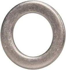 Made in USA - 0.09" Thick, 0.63" Inside x 1" OD, Round Shim - 9/16" Screw, Uncoated 302/304 Stainless Steel - Exact Tool & Supply