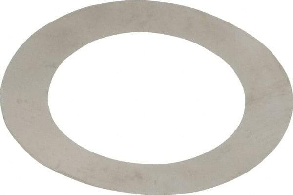 Made in USA - 0.001" Thick, 0.755" Inside x 1-1/8" OD, Round Shim - 5/8" Screw, Uncoated 302/304 Stainless Steel - Exact Tool & Supply