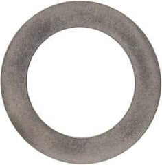 Made in USA - 0.01" Thick, 0.755" Inside x 1-1/8" OD, Round Shim - 5/8" Screw, Uncoated 302/304 Stainless Steel - Exact Tool & Supply