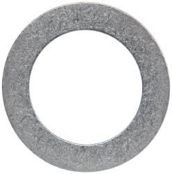 Made in USA - 0.02" Thick, 0.755" Inside x 1-1/8" OD, Round Shim - 5/8" Screw, Uncoated 302/304 Stainless Steel - Exact Tool & Supply