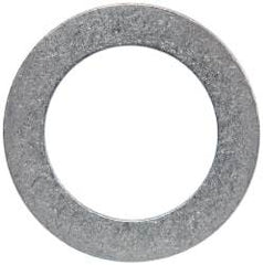 Made in USA - 0.02" Thick, 0.755" Inside x 1-1/8" OD, Round Shim - 5/8" Screw, Uncoated 302/304 Stainless Steel - Exact Tool & Supply