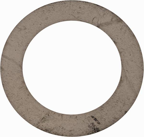 Made in USA - 0.008" Thick, 0.755" Inside x 1-1/8" OD, Round Shim - 5/8" Screw, Uncoated 302/304 Stainless Steel - Exact Tool & Supply