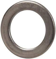 Made in USA - 0.09" Thick, 3/4" Inside x 1-1/8" OD, Round Shim - 5/8" Screw, Uncoated 302/304 Stainless Steel - Exact Tool & Supply