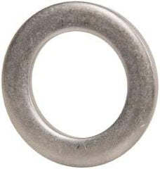 Made in USA - 1/8" Thick, 7/8" Inside x 1-3/8" OD, Round Shim - 3/4" Screw, Uncoated 302/304 Stainless Steel - Exact Tool & Supply