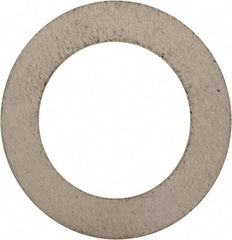 Made in USA - 0.024" Thick, 7/8" Inside x 1-3/8" OD, Round Shim - 3/4" Screw, Uncoated 302/304 Stainless Steel - Exact Tool & Supply