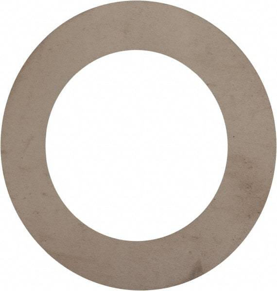 Made in USA - 0.003" Thick, 7/8" Inside x 1-3/8" OD, Round Shim - 3/4" Screw, Uncoated 302/304 Stainless Steel - Exact Tool & Supply