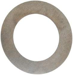 Made in USA - 0.004" Thick, 7/8" Inside x 1-3/8" OD, Round Shim - 3/4" Screw, Uncoated 302/304 Stainless Steel - Exact Tool & Supply