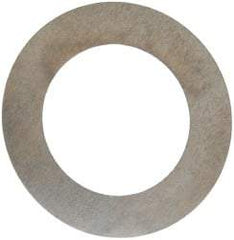 Made in USA - 0.004" Thick, 7/8" Inside x 1-3/8" OD, Round Shim - 3/4" Screw, Uncoated 302/304 Stainless Steel - Exact Tool & Supply