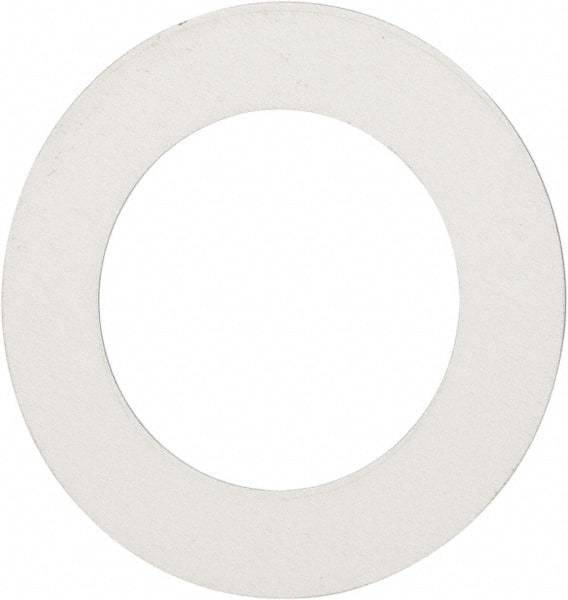 Made in USA - 0.007" Thick, 7/8" Inside x 1-3/8" OD, Round Shim - 3/4" Screw, Uncoated 302/304 Stainless Steel - Exact Tool & Supply