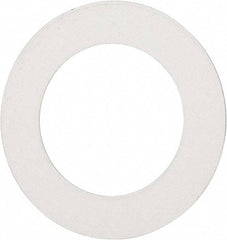 Made in USA - 0.007" Thick, 7/8" Inside x 1-3/8" OD, Round Shim - 3/4" Screw, Uncoated 302/304 Stainless Steel - Exact Tool & Supply