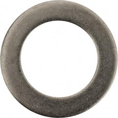 Made in USA - 0.09" Thick, 7/8" Inside x 1-3/8" OD, Round Shim - 3/4" Screw, Uncoated 302/304 Stainless Steel - Exact Tool & Supply