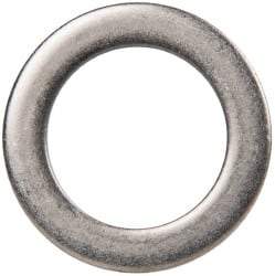 Made in USA - 1/8" Thick, 1" Inside x 1-1/2" OD, Round Shim - 7/8" Screw, Uncoated 302/304 Stainless Steel - Exact Tool & Supply