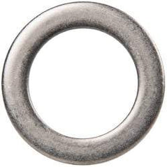 Made in USA - 1/8" Thick, 1" Inside x 1-1/2" OD, Round Shim - 7/8" Screw, Uncoated 302/304 Stainless Steel - Exact Tool & Supply