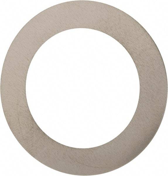 Made in USA - 0.007" Thick, 1" Inside x 1-1/2" OD, Round Shim - 7/8" Screw, Uncoated 302/304 Stainless Steel - Exact Tool & Supply