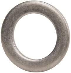 Made in USA - 0.09" Thick, 1" Inside x 1-1/2" OD, Round Shim - 7/8" Screw, Uncoated 302/304 Stainless Steel - Exact Tool & Supply