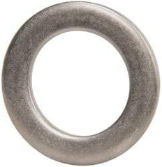 Made in USA - 0.09" Thick, 1" Inside x 1-1/2" OD, Round Shim - 7/8" Screw, Uncoated 302/304 Stainless Steel - Exact Tool & Supply
