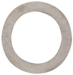 Made in USA - 0.015" Thick, 1-1/8" Inside x 1-5/8" OD, Round Shim - Uncoated 302/304 Stainless Steel - Exact Tool & Supply