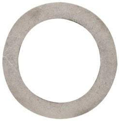 Made in USA - 0.015" Thick, 1-1/8" Inside x 1-5/8" OD, Round Shim - Uncoated 302/304 Stainless Steel - Exact Tool & Supply