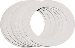 Made in USA - 0.003" Thick, 1-1/8" Inside x 1-5/8" OD, Round Shim - Uncoated 302/304 Stainless Steel - Exact Tool & Supply