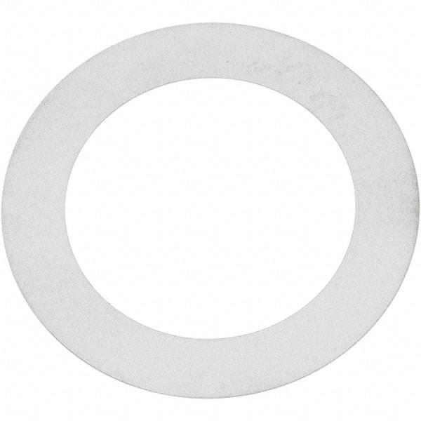 Made in USA - 0.004" Thick, 1-1/8" Inside x 1-5/8" OD, Round Shim - Uncoated 302/304 Stainless Steel - Exact Tool & Supply