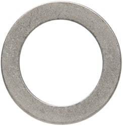 Made in USA - 0.06" Thick, 1-1/8" Inside x 1-5/8" OD, Round Shim - Uncoated 302/304 Stainless Steel - Exact Tool & Supply