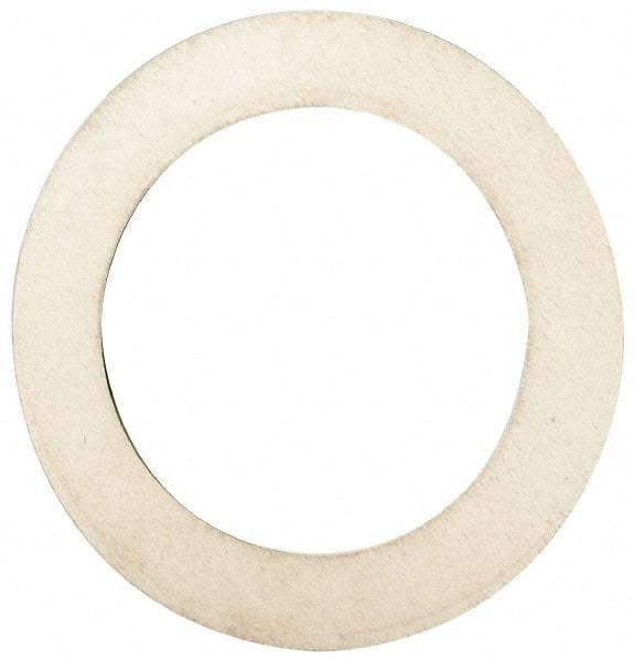 Made in USA - 0.008" Thick, 1-1/8" Inside x 1-5/8" OD, Round Shim - Uncoated 302/304 Stainless Steel - Exact Tool & Supply
