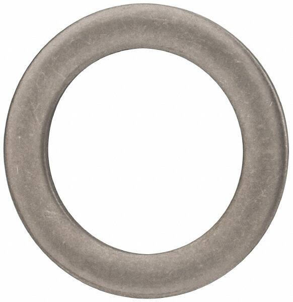 Made in USA - 0.09" Thick, 1-1/8" Inside x 1-5/8" OD, Round Shim - Uncoated 302/304 Stainless Steel - Exact Tool & Supply