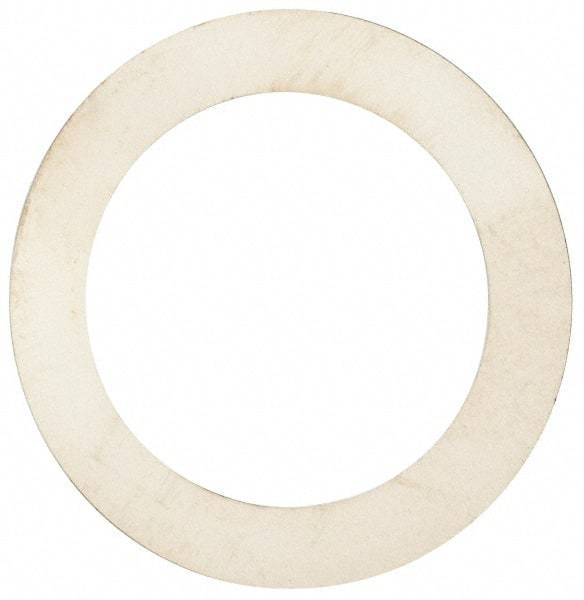 Made in USA - 0.001" Thick, 1-1/4" Inside x 1-3/4" OD, Round Shim - Uncoated 302/304 Stainless Steel - Exact Tool & Supply