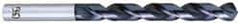 OSG - 12.49934mm 120° Vanadium High Speed Steel Jobber Drill - TiCN Finish, Right Hand Cut, Spiral Flute, Straight Shank, 151mm OAL, Standard Point - Exact Tool & Supply