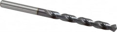 Jobber Length Drill Bit: 0.2323″ Dia, 120 °, Vanadium High Speed Steel TiCN Finish, Right Hand Cut, Spiral Flute, Straight-Cylindrical Shank