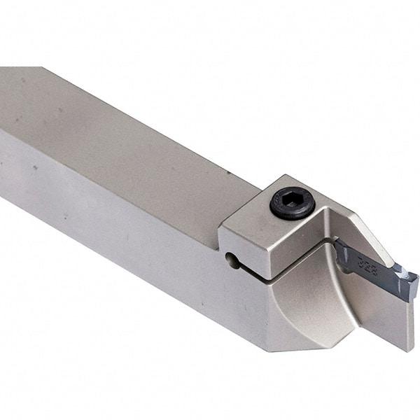 Iscar - External Thread, 0.7874" Max Depth of Cut, 3mm Min Groove Width, 6" OAL, Left Hand Indexable Grooving Cutoff Toolholder - 1" Shank Height x 1" Shank Width, C#-ASH../DG../HSK A63WH-ASH.. Insert Style, DGT Toolholder Style, Series Do-Grip - Exact Tool & Supply