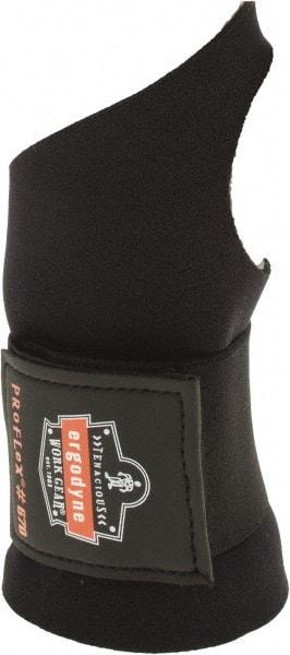 Ergodyne - Size S, Neoprene, Left or Right Hand Wrist Support - 1 Strap, Thumb Loop, Black - Exact Tool & Supply