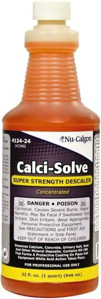 Nu-Calgon - 1 Qt Liquid Hydrochloric Acid Drain Cleaner - Acidic Scent - Exact Tool & Supply