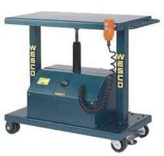 Wesco Industrial Products - 2,000 Lb Capacity Powered Post Lift Table - 37" Lift Height, 36" Platform Length x 24" Platform Width - Exact Tool & Supply